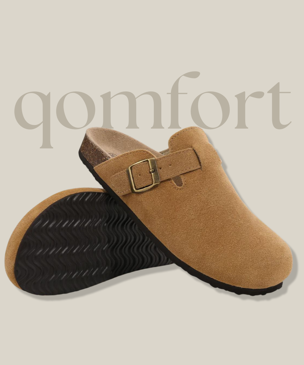 Wildleder-Clogs von Qomfort - 1 kaufen, 1 gratis dazu
