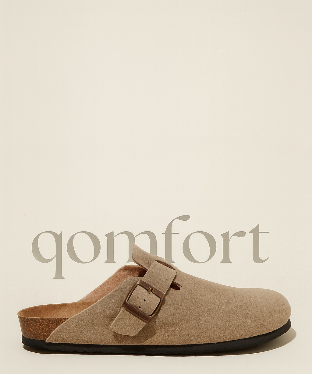 Wildleder-Clogs von Qomfort - 1 kaufen, 1 gratis dazu