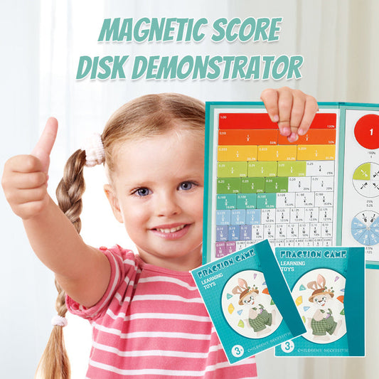 Magnetic Fraction Educational Puzzle