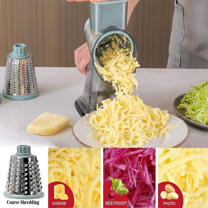Rotary Cheese Grater Multi-Purpose Stainless Steel Cheese Shredder
