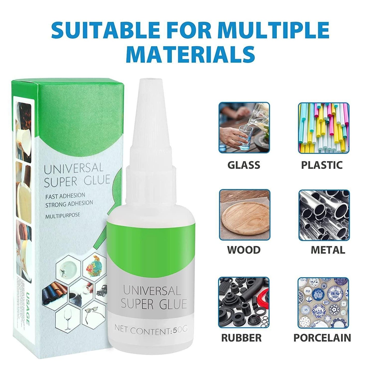 Glue - Universal Super Glue, High-Strength Oily Glue For All Surface (Pack of 1)