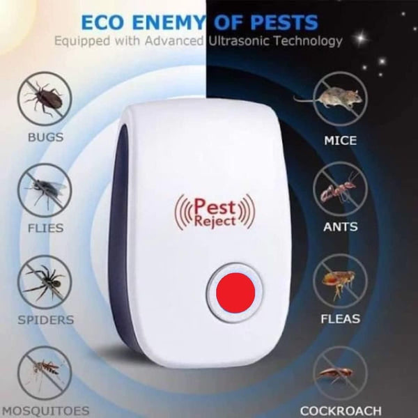 Ultrasonic Pest Repeller for Mosquito, Cockroaches, etc (Pack of 1)