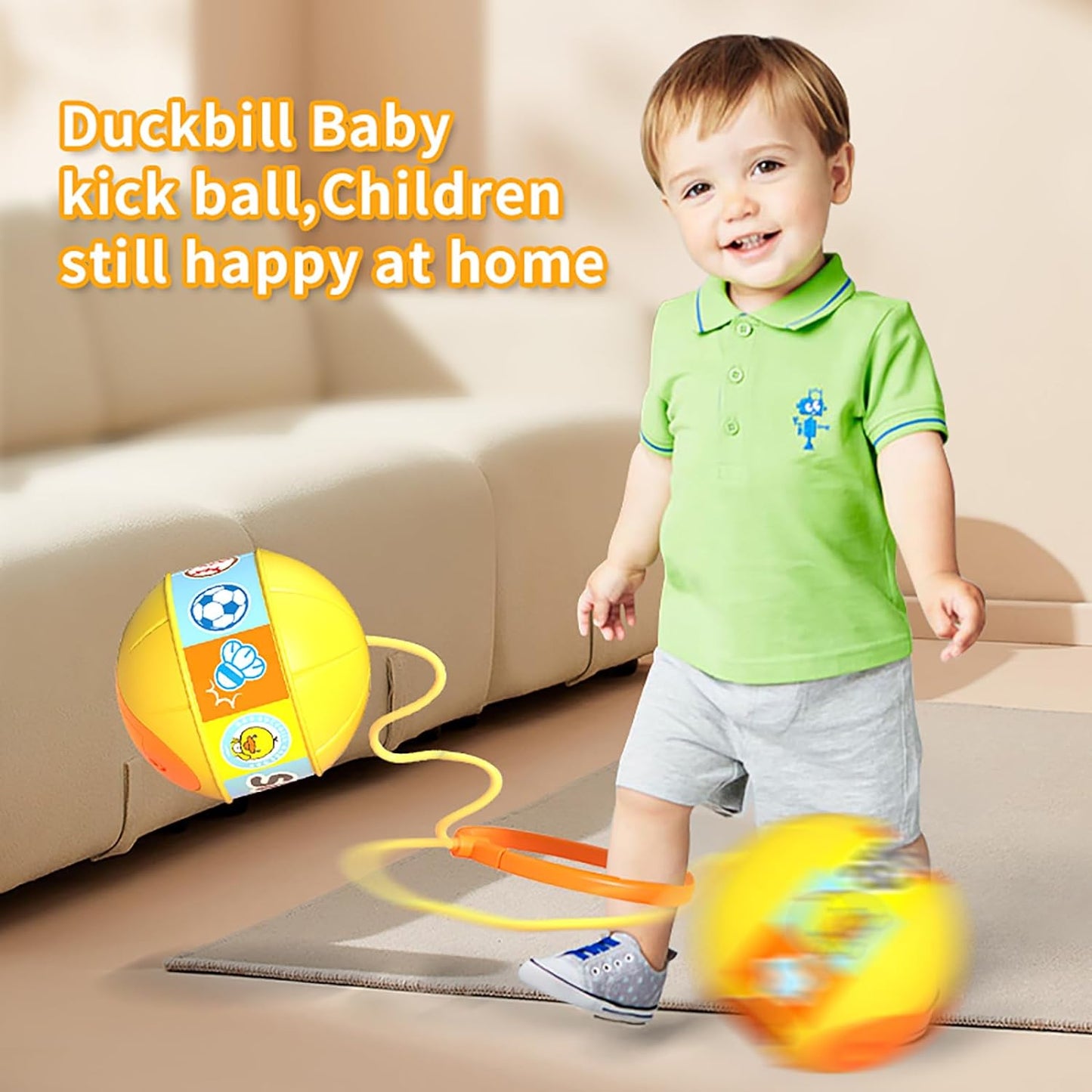 Skip Ball, Portable Foldable Colorful Flash Wheel Swing Ball, Kids Toys