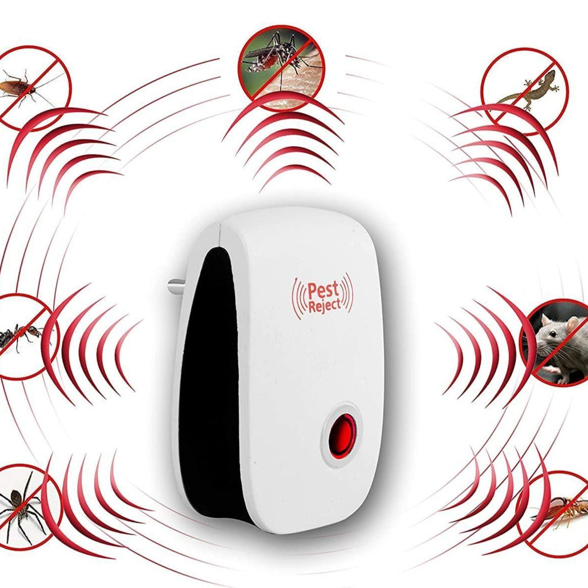 Ultrasonic Pest Repeller for Mosquito, Cockroaches, etc (Pack of 1)