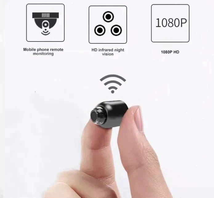 2-Pack Mini WiFi Security Camera | 1080P HD, 140° Wide-Angle, Night Vision, Motion Detection (32GB SD Included) viva vista