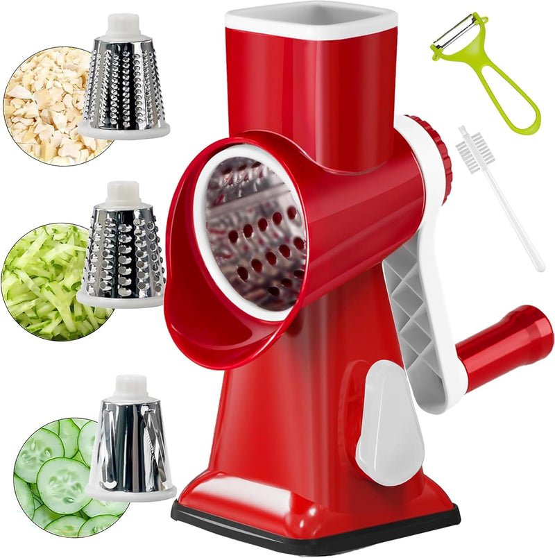 Rotary Cheese Grater Multi-Purpose Stainless Steel Cheese Shredder