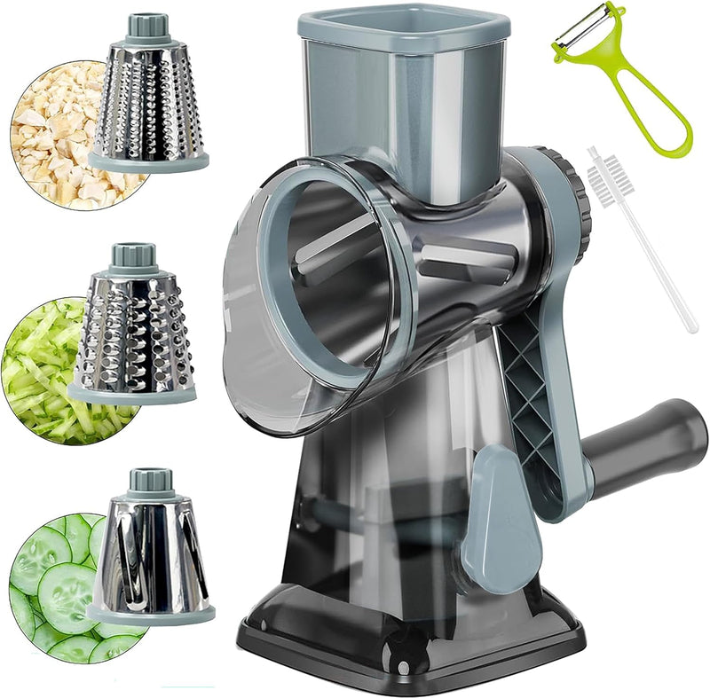 Rotary Cheese Grater Multi-Purpose Stainless Steel Cheese Shredder