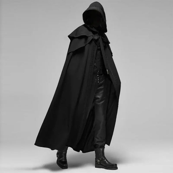 Gothic Hooded Cloak | Unisex Velvet Cape for Cosplay & Themed Parties viva vista