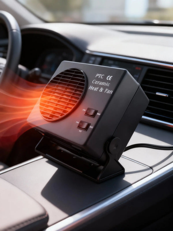 12V Ceramic Car Heater Fan | 150W-300W | Portable Defroster w/ Automatic Thermostat viva vista