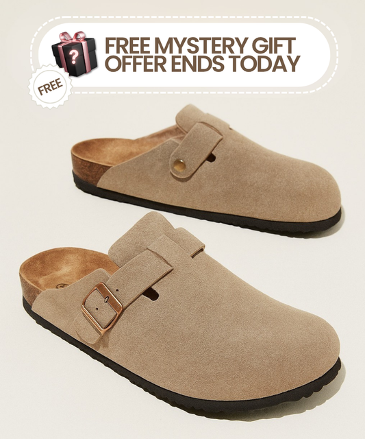 Wildleder-Clogs von Qomfort - 1 kaufen, 1 gratis dazu