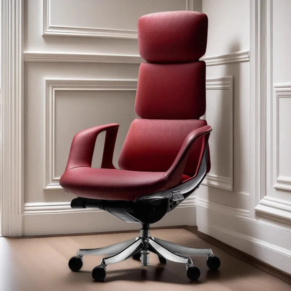 Luxury Executive Ergonomic Office Chair – Fully Adjustable High-Back Desk Chair with Premium Upholstery, Lumbar Support & Aluminium Base viva vista