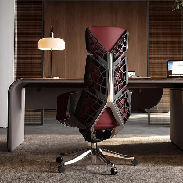 Luxury Executive Ergonomic Office Chair – Fully Adjustable High-Back Desk Chair with Premium Upholstery, Lumbar Support & Aluminium Base viva vista