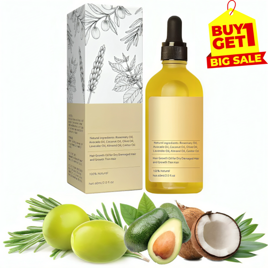 Vegan Natural Hair Growth Oil by organic (buy 1 get 1 free)