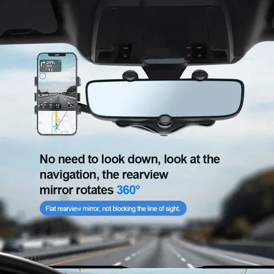 Rearview Mirror Phone Holder