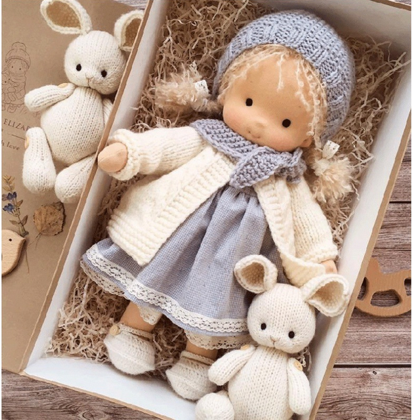 Handmade Waldorf Doll | Soft, Organic Toy for Emotional Development viva vista