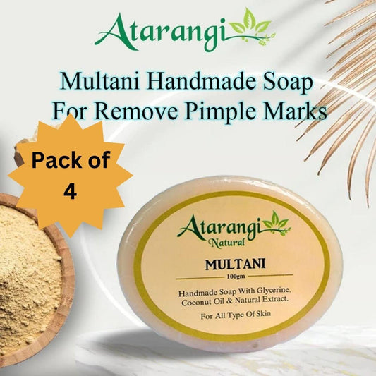 Multani Mitti Handmade Soap (Pack Of 4)