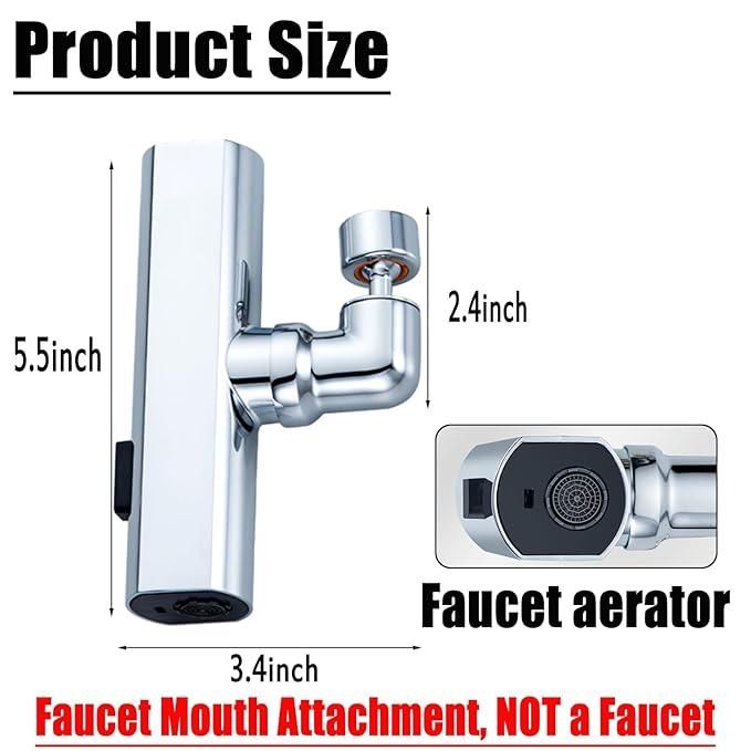 3 in 1 Waterfall Kitchen Faucet, Touch Faucet, Extender for Kitchen Sink